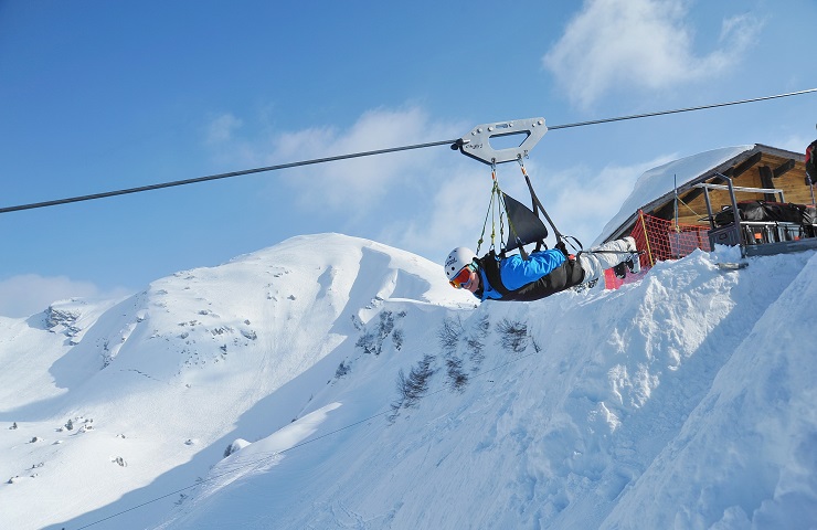 Zip line Chatel France Portes du Soleil