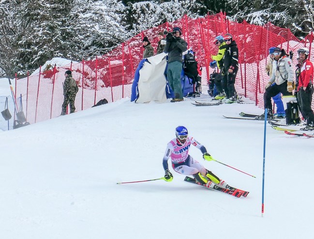 Lauberhorn Slalom Ski Race Wengen Switzerland