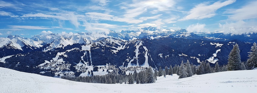 Overlooking Les Gets Skiing France