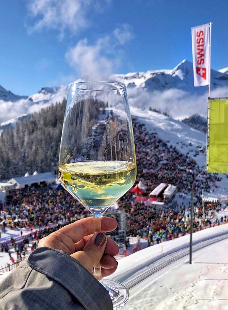 Lauberhorn Slalom Ski Race Wengen Switzerland