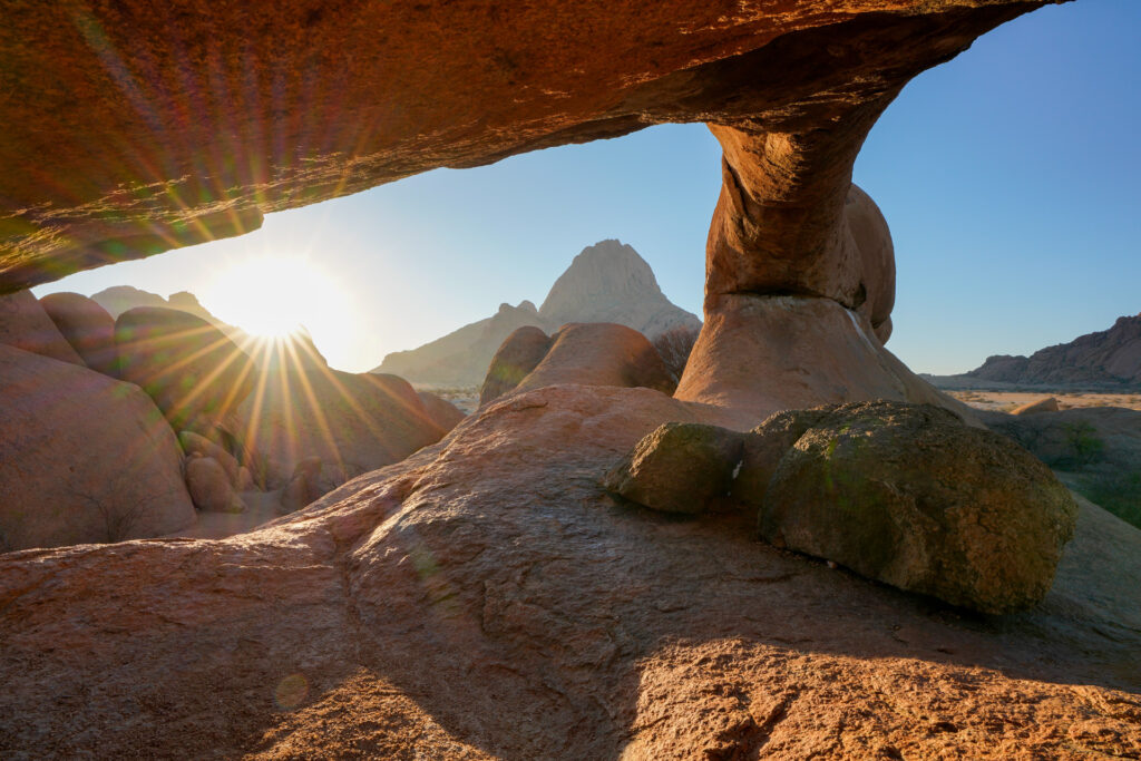 Sonnenuntergang bei Spitzkoppe Namibia