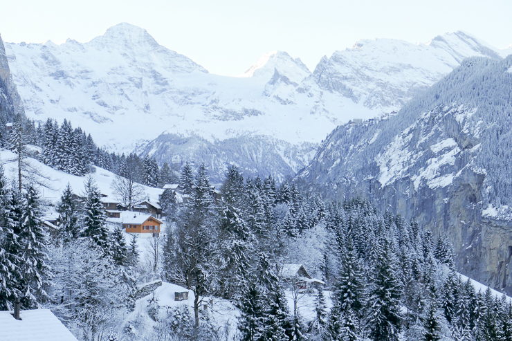 View from Wengen Switzerland