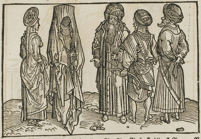 Woodcut print by the Dutch Erhard Reuwich, 1486.