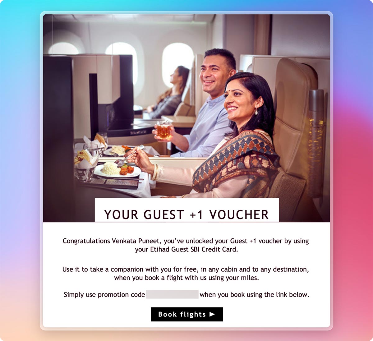 Etihad Companion Voucher