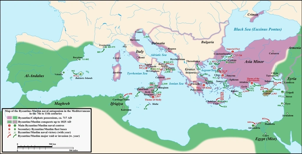 Medieval Arab world (Green)